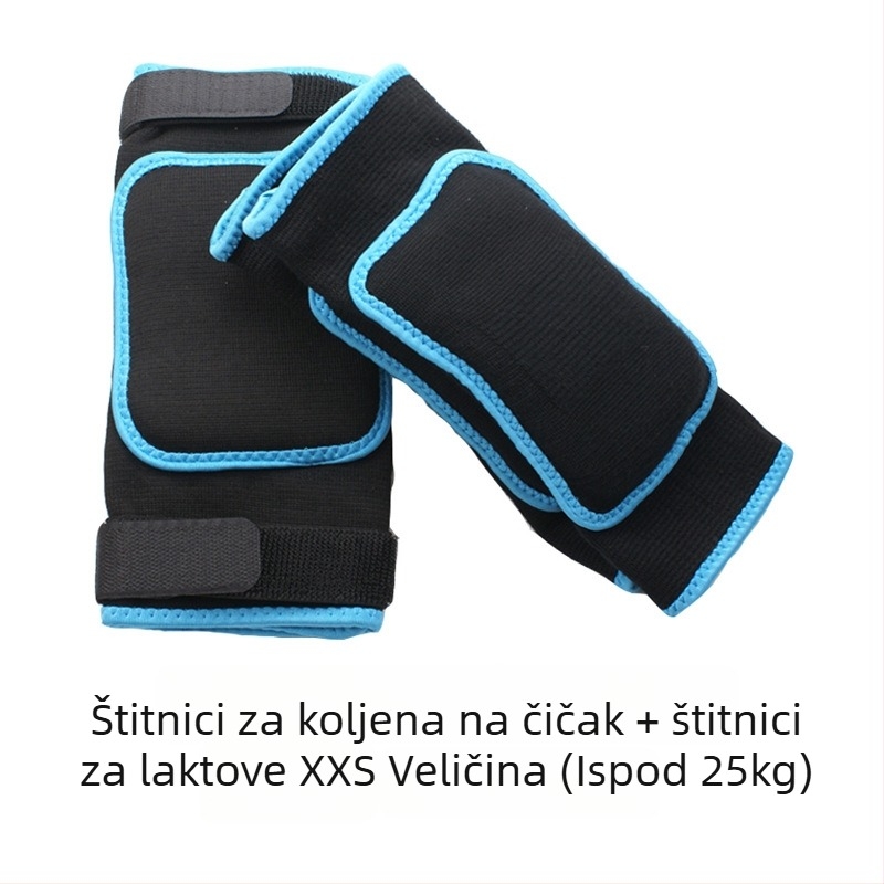 Zaštita koljena za figure skating – unisex za odrasle i djecu, debeli koljeni štit s Velcro trakom
