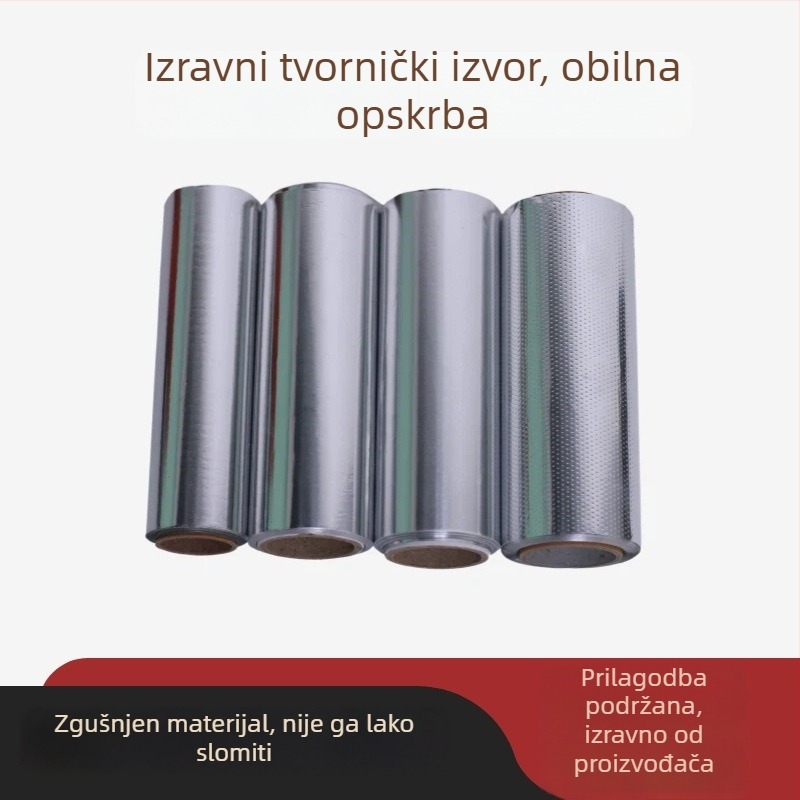 Deblje folije od aluminija za frizersku upotrebu, za trajnu, bojanje i pramenove, širina 12–15 cm