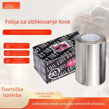 Aluminijska folija za kosu za frizerski salon – alat za trajnu i bojanje s aluminijskom folijom – cijeli rol