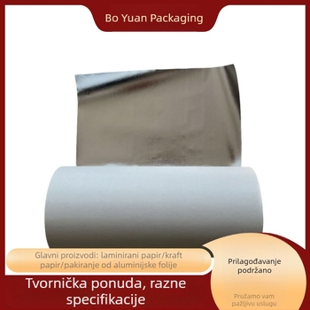 Prilagodljivi obojeni aluminijski folijski papir za pakiranje maslaca i čokolade, univerzalna folija