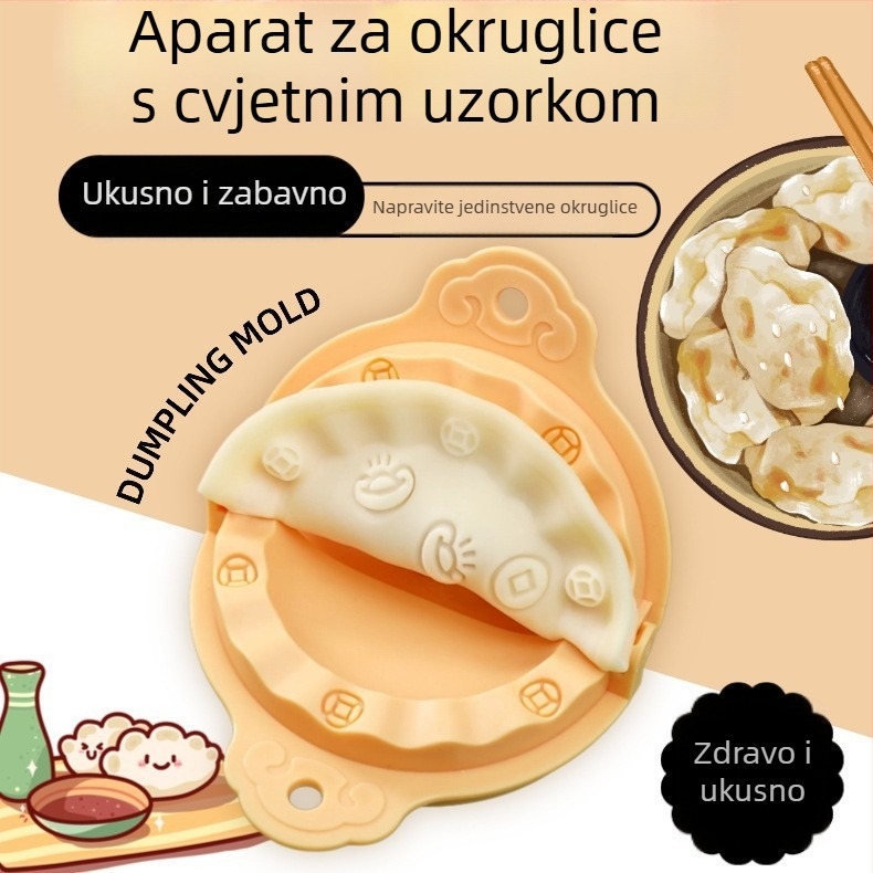 Novi oblikovani alat za knedle za kućnu upotrebu, jednostavan za korištenje, kalupi za knedle s likovima životinja i cvijeća