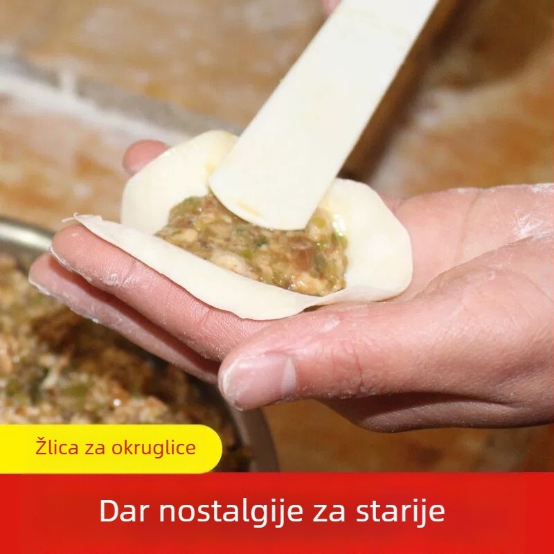 Žlica za punjenje knedli od goveđih kostiju – alat za izradu knedli i wontona