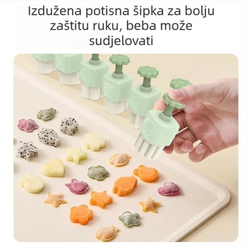 Kalup za wontone i set alata za embossing za dječju hranu, oblici leptira za tjesteninu i kalupi za kekse