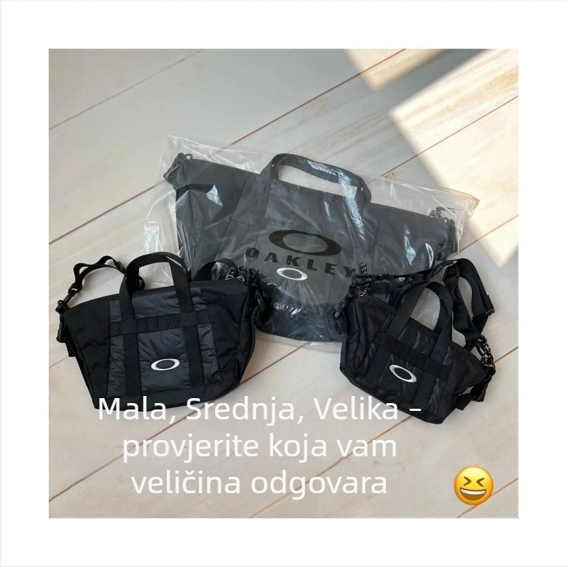 Muška nylon crossbody torba, vintage stil, s džepom za telefon