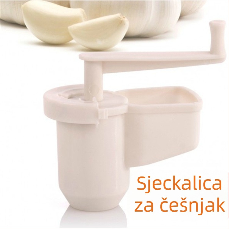 Ručni lis za đumbir i češnjak, plastični mljevač češnjaka, kreativan kuhinjski pomoćnik