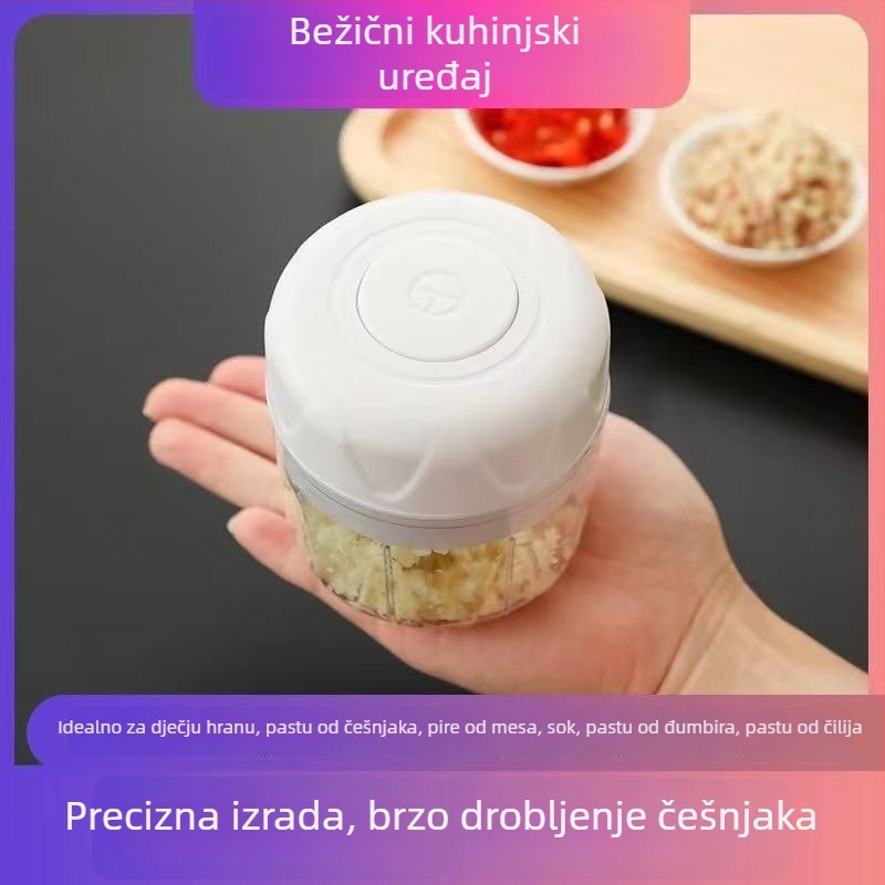 Prijenosni ručni preša za češnjak i oguljivač, kompaktno višenamjensko kuhinjsko pomagalo