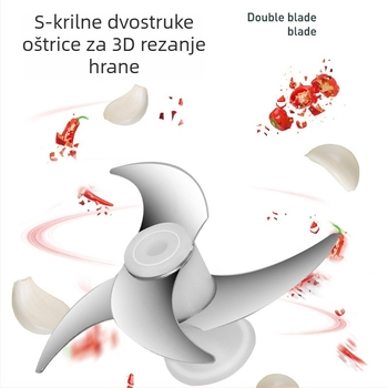 Ručna presa za češnjak i mačkalica, mini veličine, za kućnu upotrebu