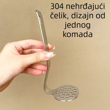 Maser od nehrđajućeg čelika 304 za krumpire i taro, pritiskivač češnjaka, kompaktni kućni pretvarač hrane