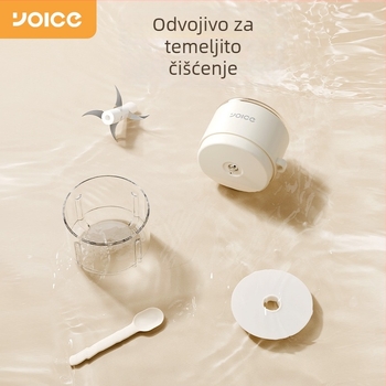 Električna presa za češnjak i sjeckalica za kućnu upotrebu – usitniti češnjak, čili i mljeveno meso
