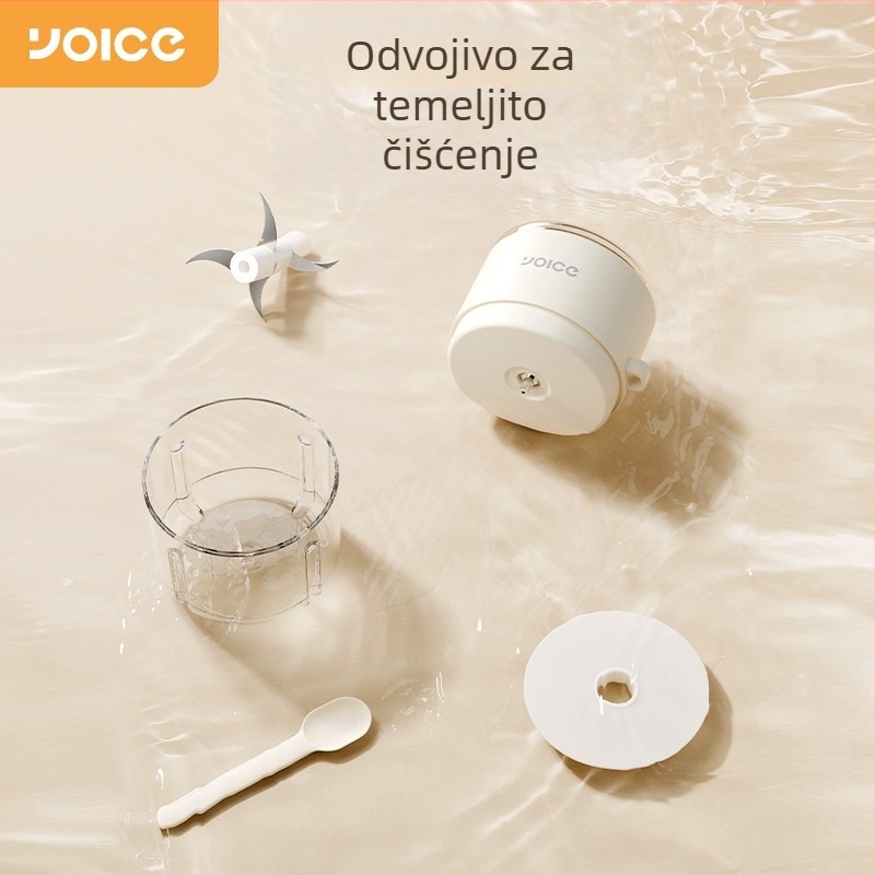 Električna presa za češnjak i sjeckalica za kućnu upotrebu – usitniti češnjak, čili i mljeveno meso