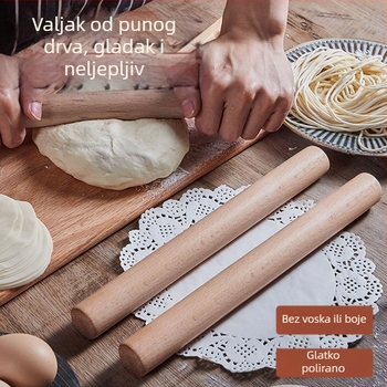 Drveni valjak za tijesto, 1 kom.