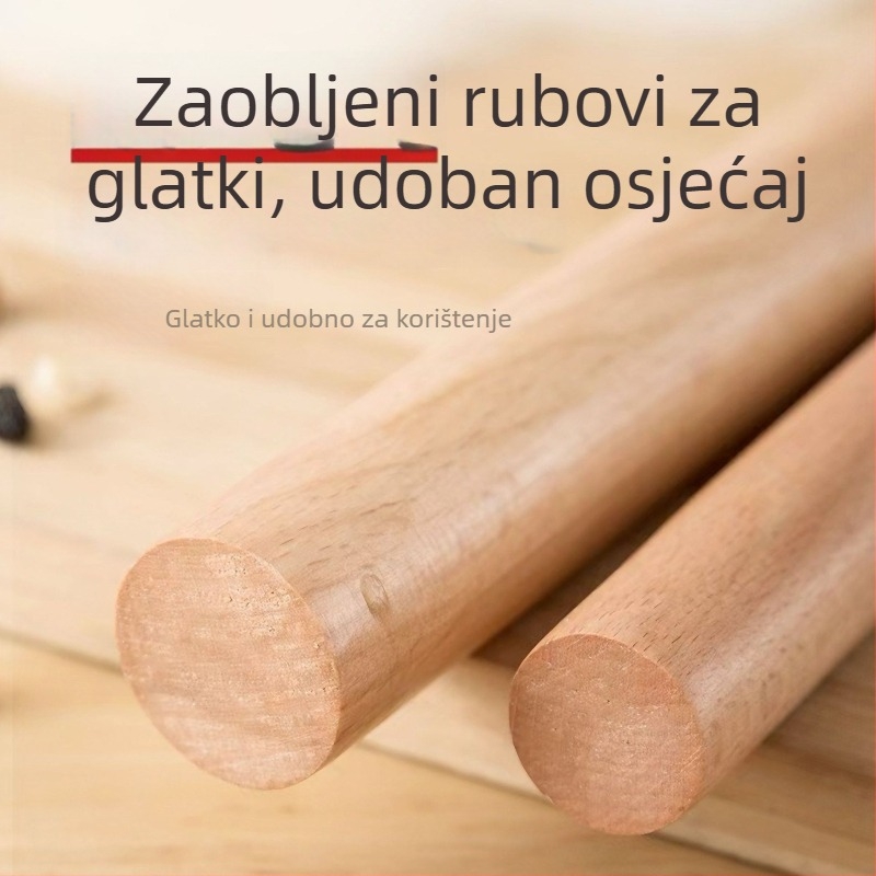 Drveni valjak za tijesto, 1 kom.
