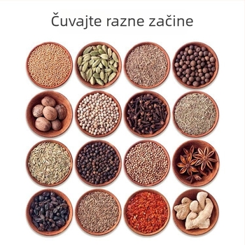 Posuda za začine s finom mrežicom od nehrđajućeg čelika – otporna na vlagu, za prahaste začine za roštilj, juhe i dinstanje
