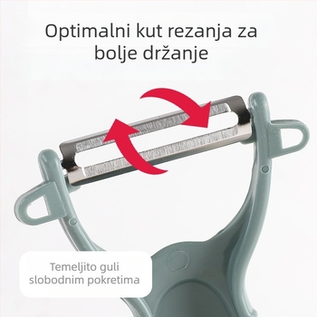 Višenamjenski nož za voće s guljenjem i rezanjem, oštrica od nehrđajućeg čelika i rende