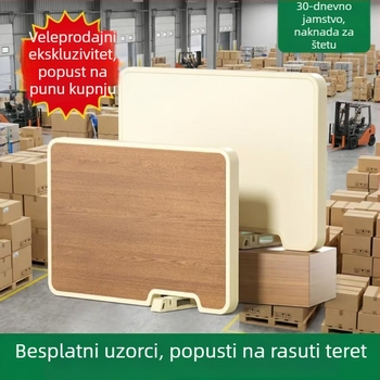 Dvostruka daska za rezanje od ebonskog drveta s postoljem i kamenom za oštrenje