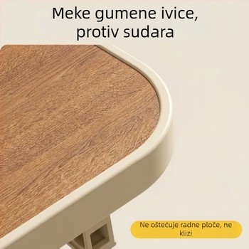 Dvostruka daska za rezanje od ebonskog drveta s postoljem i kamenom za oštrenje