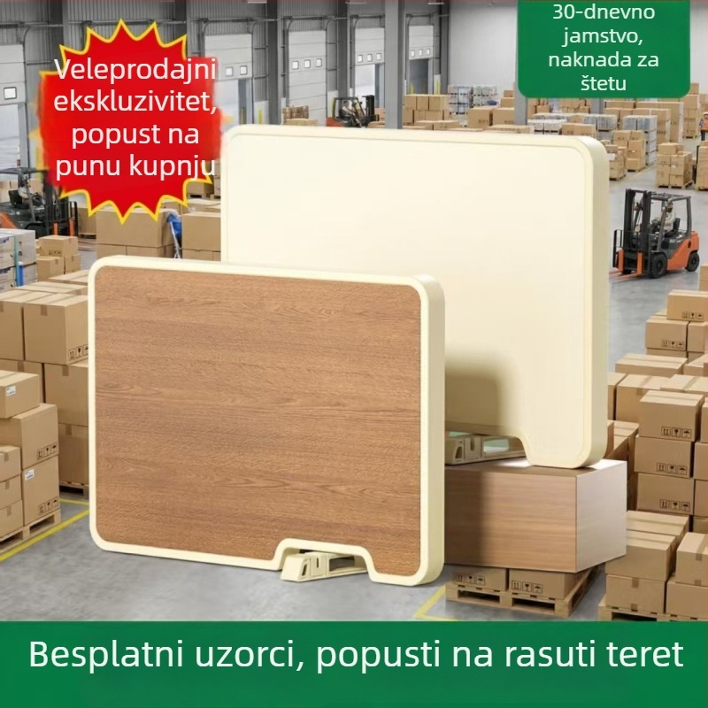 Dvostruka daska za rezanje od ebonskog drveta s postoljem i kamenom za oštrenje