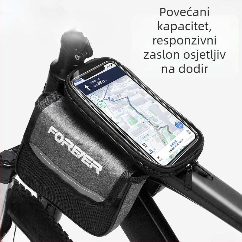 Prednja torba za okvir za planinske i cestovne bicikle – komplet dodatne opreme za vožnju