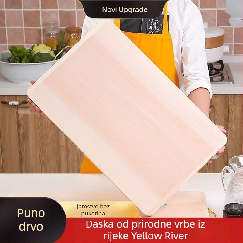 Daska za rezanje od vrbova drveta, masivna kuhinjska daska