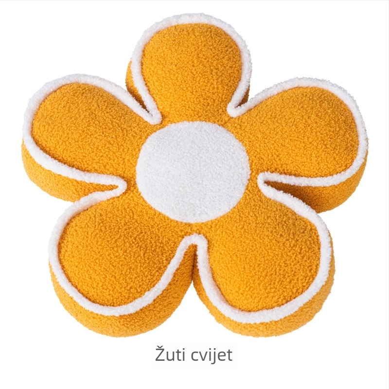 Kremasti jastuk s motivom suncokreta, za kauč i dnevni boravak, tatami stil