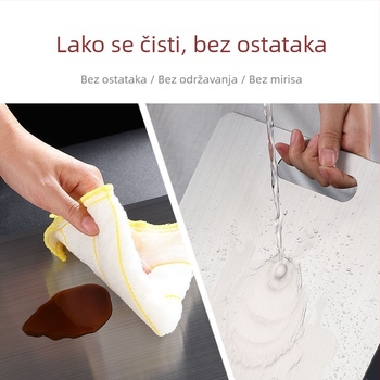 Daska za rezanje od nehrđajućeg čelika 304, debeli integrirani dvostrani daska za rezanje, daska za mijesiti tijesto, daska za rezanje voća