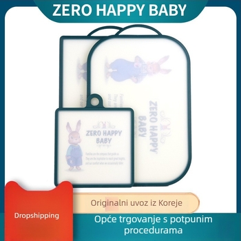 Peter Rabbit dvostrano antibakterijska daska za rezanje za obitelj, PE materijal, otporna na plijesan i habanje, kuhinja