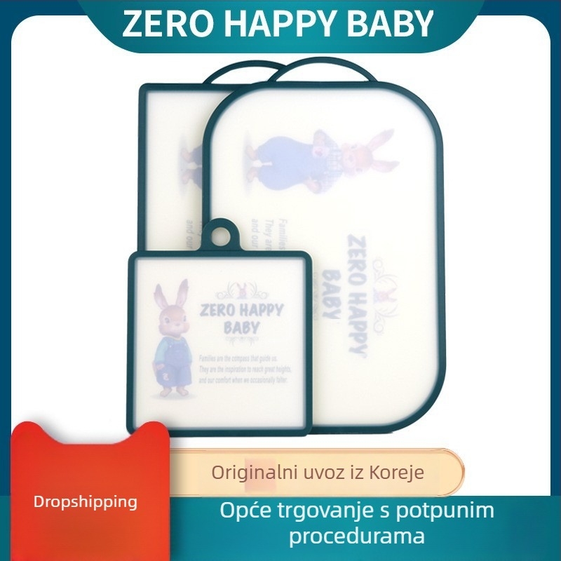 Peter Rabbit dvostrano antibakterijska daska za rezanje za obitelj, PE materijal, otporna na plijesan i habanje, kuhinja