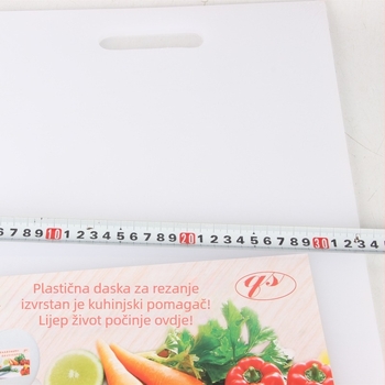 Pravokutna plastična daska za rezanje, debljine 0,8 cm, 48 × 33 cm, za kućnu upotrebu u kuhinji