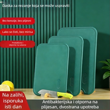 Dvostrana daska za rezanje, s kvalitetom hrane, otporna na plijesan, pravokutnog oblika, debela, prijenosna kuhinjska daska za voće, za veleprodaju