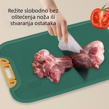 Dvostrana daska za rezanje, s kvalitetom hrane, otporna na plijesan, pravokutnog oblika, debela, prijenosna kuhinjska daska za voće, za veleprodaju