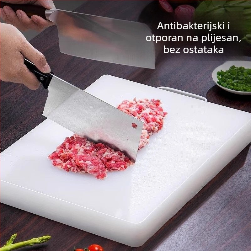 Kućna antibakterijska i otporna na plijesan plastična daska za rezanje, debela daska za voće i povrće, PE materijal
