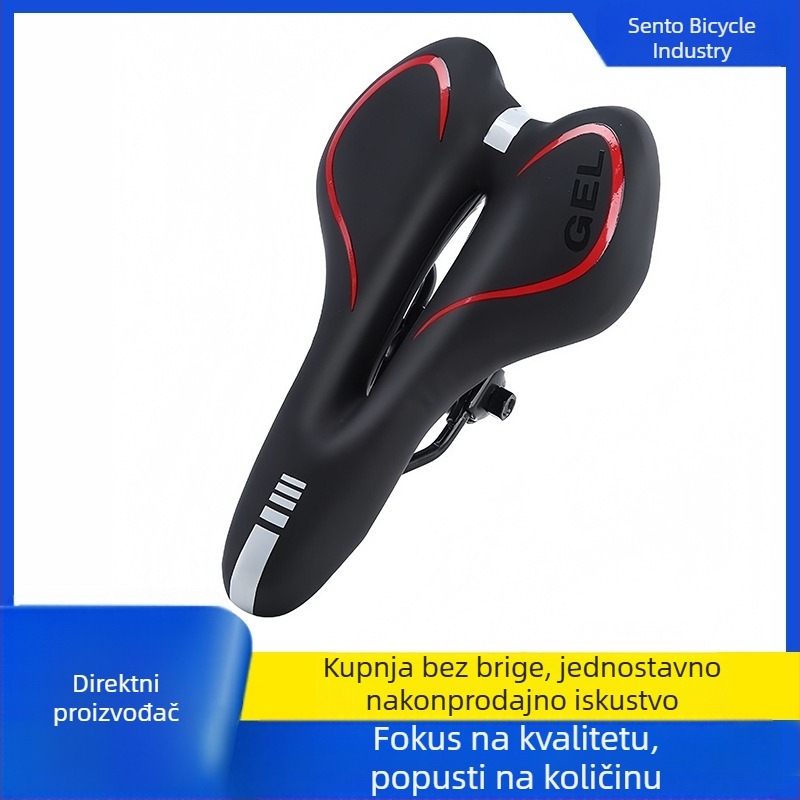 Silikonsko sjedalo za bicikl sa šupljim jezgrom, debelo i mekano, za planinske bicikle