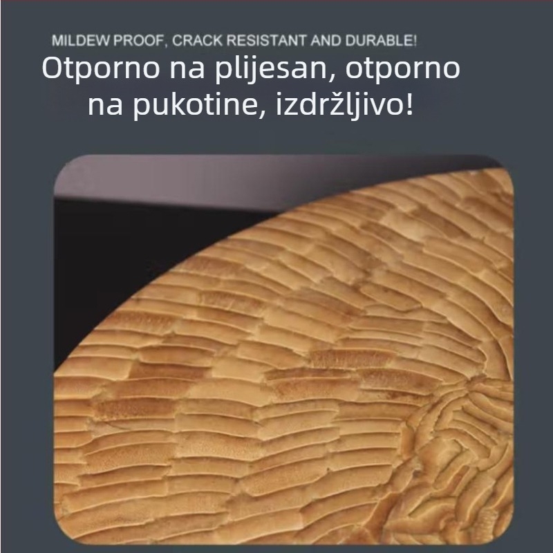 Okrugla debela daska za rezanje od bambusa – kuhinja, meso, kosti i povrće, kućna i komercijalna uporaba