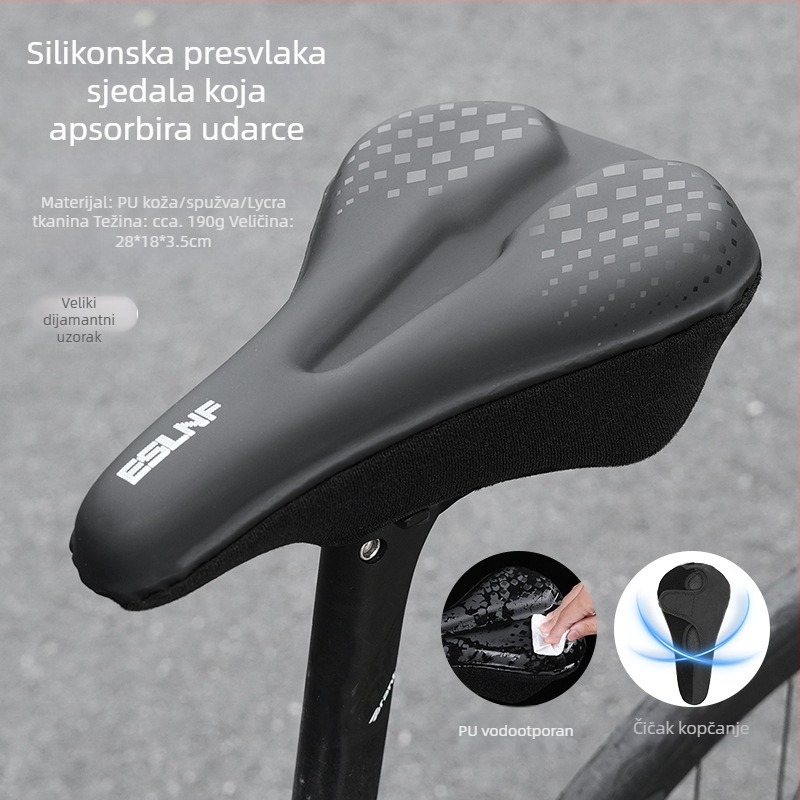 Navlaka za sjedalo bicikla ESLNF, s amortizacijom, protuklizna, za cestovne i planinske bicikle