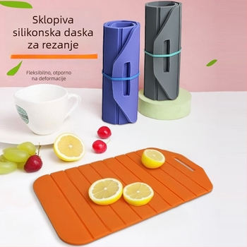 Silikonska podloga za dasku za rezanje s nagibom, otporna na toplinu, protuklizna, debela radna ploča