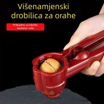Jačani mali otvarač ljuski orašastih plodova za kućnu upotrebu – štedi napor pri otvaranju ljuski, pogodan za pekan i kesten