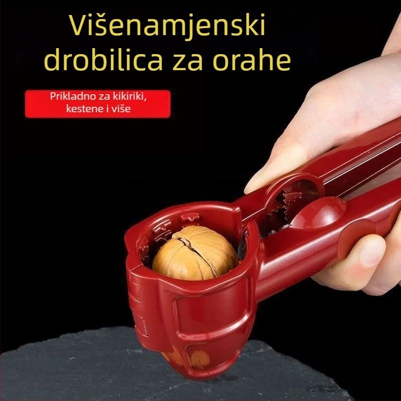Jačani mali otvarač ljuski orašastih plodova za kućnu upotrebu – štedi napor pri otvaranju ljuski, pogodan za pekan i kesten