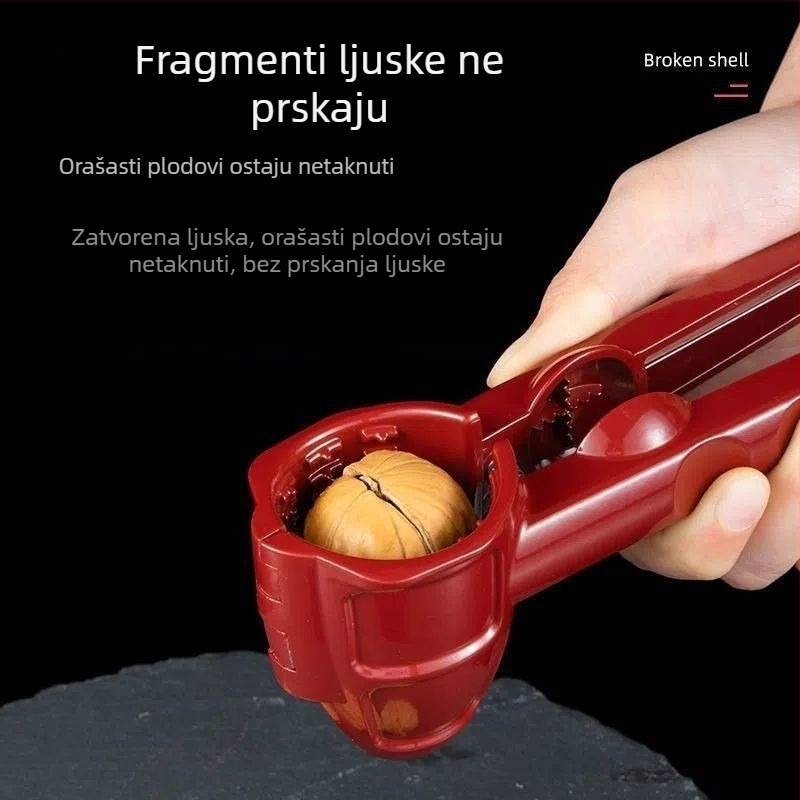 Jačani mali otvarač ljuski orašastih plodova za kućnu upotrebu – štedi napor pri otvaranju ljuski, pogodan za pekan i kesten