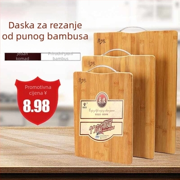 Daska za rezanje od bambusa za kuhinju – debela daska za rezanje, daska za tijesto, daska za voće