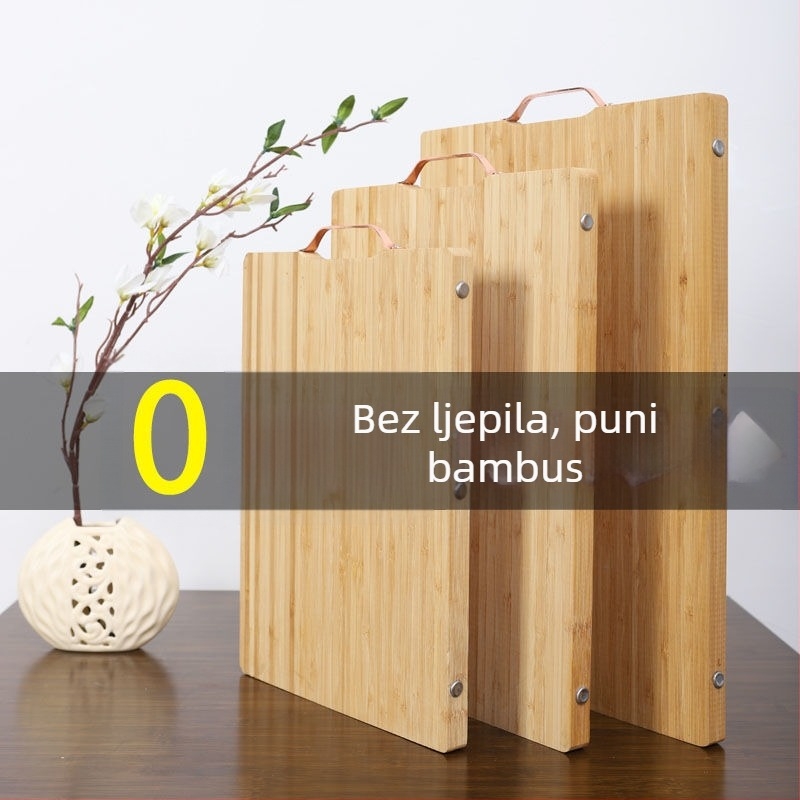 Daska za rezanje od bambusa za kuhinju – debela daska za rezanje, daska za tijesto, daska za voće