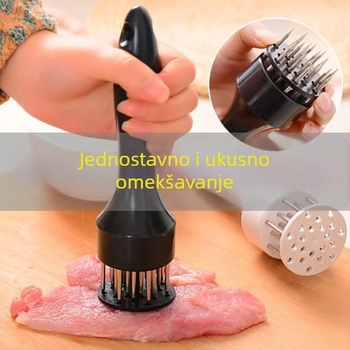Nerđajući čelični igličasti alat za omekšavanje mesa za svinjske odreske, pileće filete i krilca; mesarski čekić; perforator za steak; ubod za svinjsku kožu
