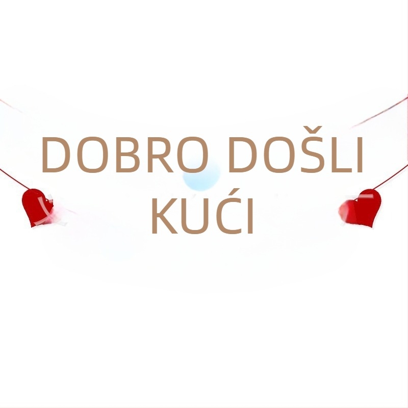 Njemački banner dobrodošlice za obiteljsko druženje – dekoracija