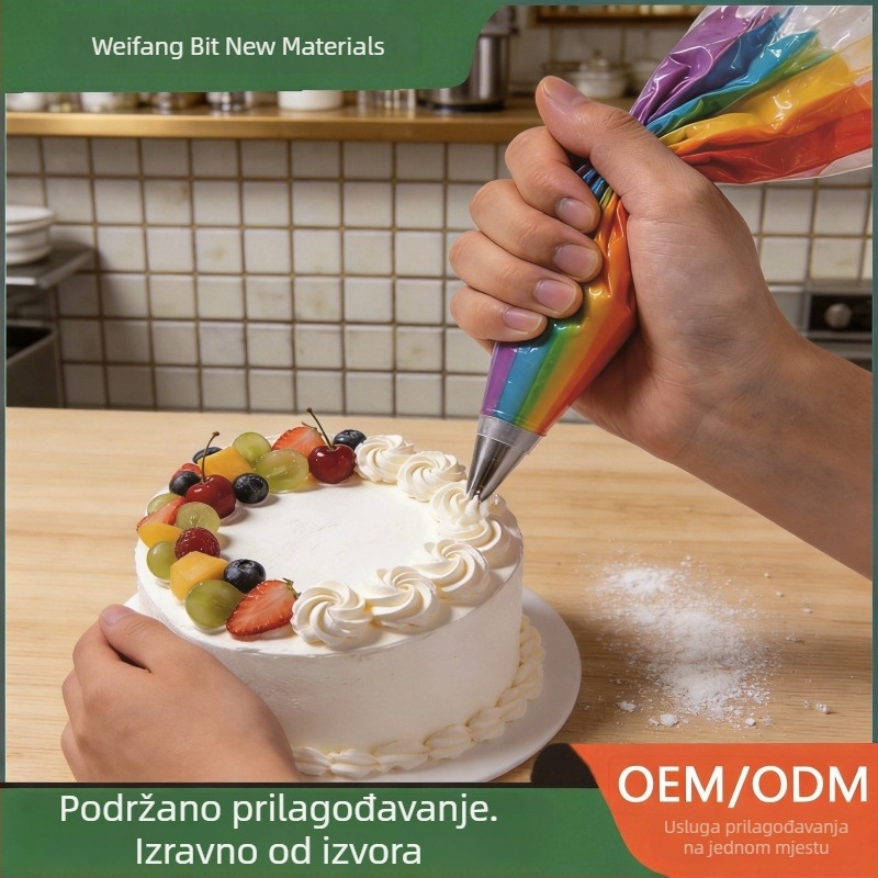 Prilagodljiva vrećica za ukrašavanje, prehrambena kvaliteta
