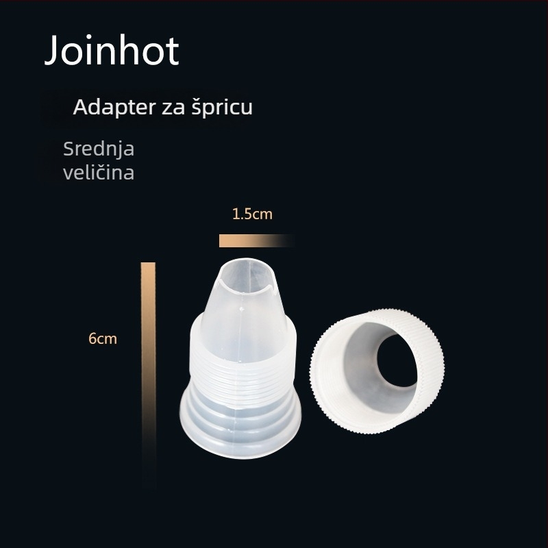 Plastični adapter za ukrasne vrhove za tortu, mali i veliki