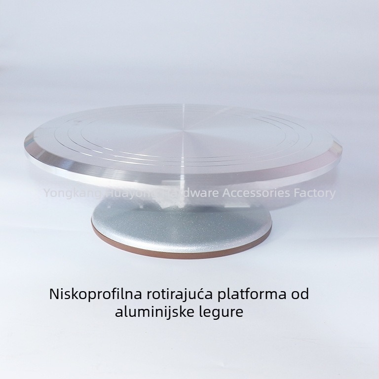 Aluminijski okretni stalak za tortu, dekoriranje, niski profil, DIY pečenje