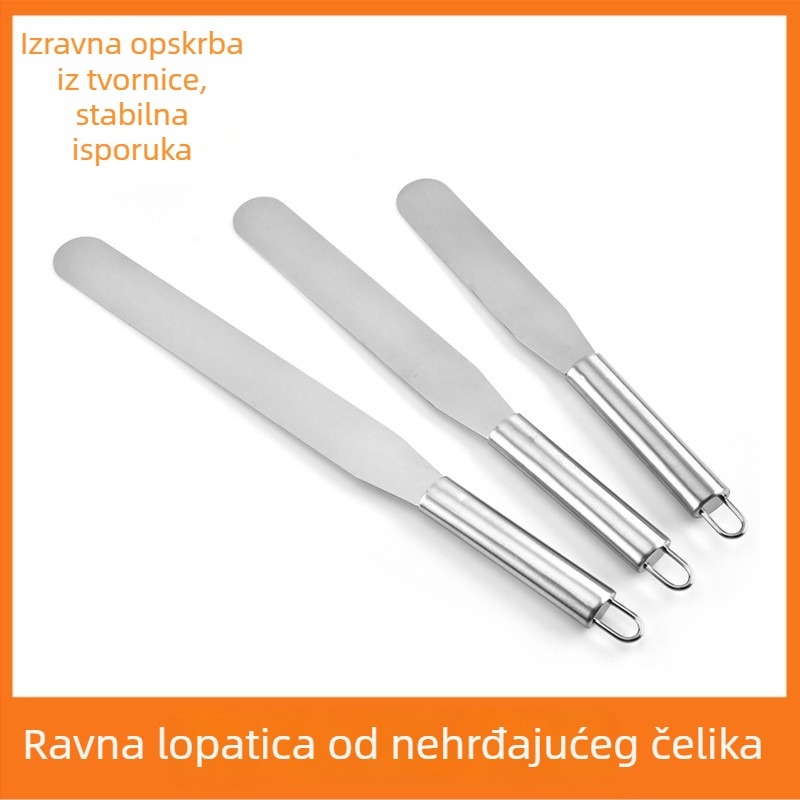 Nehrđajući čelik tortna spatula, nož za kremu, škrabac i nož za demontažu, 6/8/10 inča, alati za pečenje i ukrašavanje