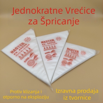 Jednokratne vrećice za ukrašavanje trokutastog oblika, male veličine, paket od 100 komada