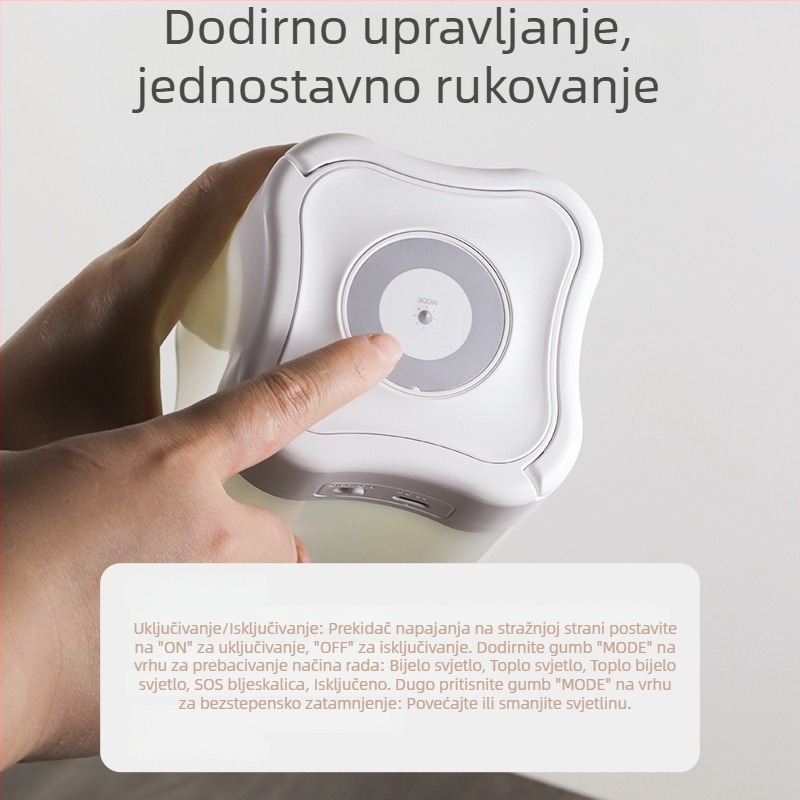 Kreativna vanjska, prijenosna kamping noćna lampica u obliku četverolisne djeteline, prijenosna, stolna svjetiljka s sedam boja