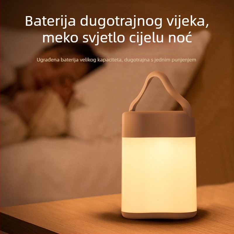 Kreativna vanjska, prijenosna kamping noćna lampica u obliku četverolisne djeteline, prijenosna, stolna svjetiljka s sedam boja