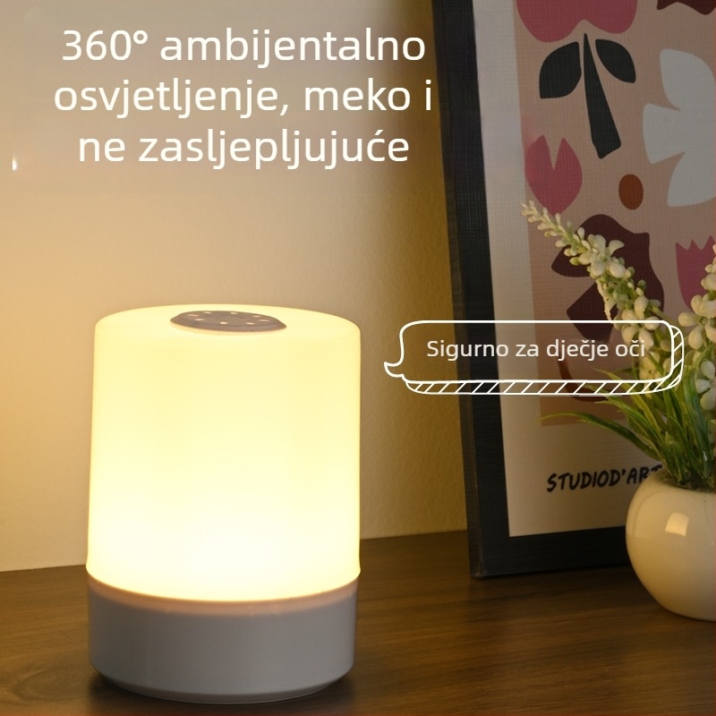 Punjačka noćna lampica za spavanje, dodirna lampica za hranjenje bebe, ambijentalna stolna lampica, svjetlo koje štedi oči